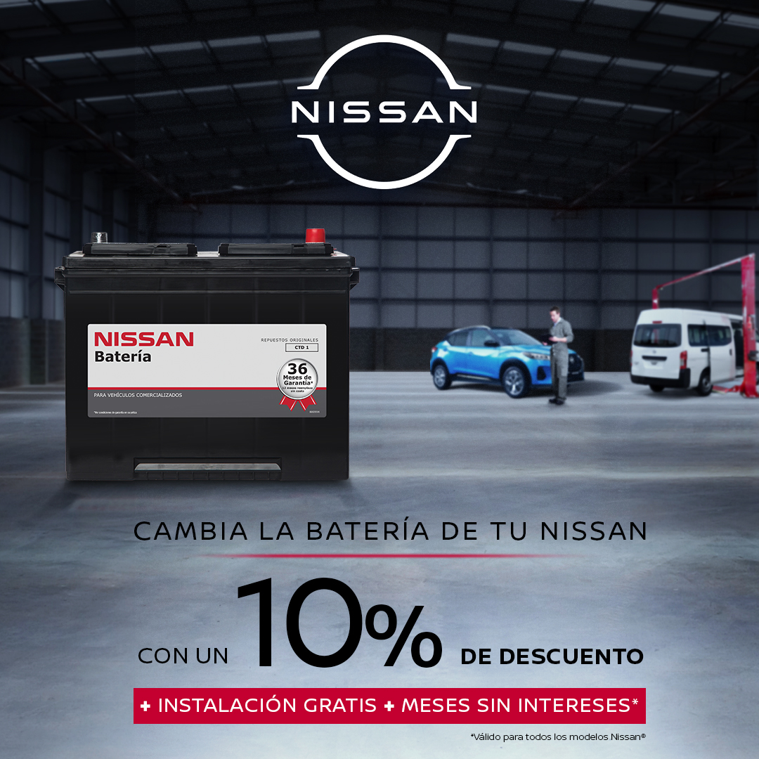CAMBIA LA BATERÍA DE TU NISSAN